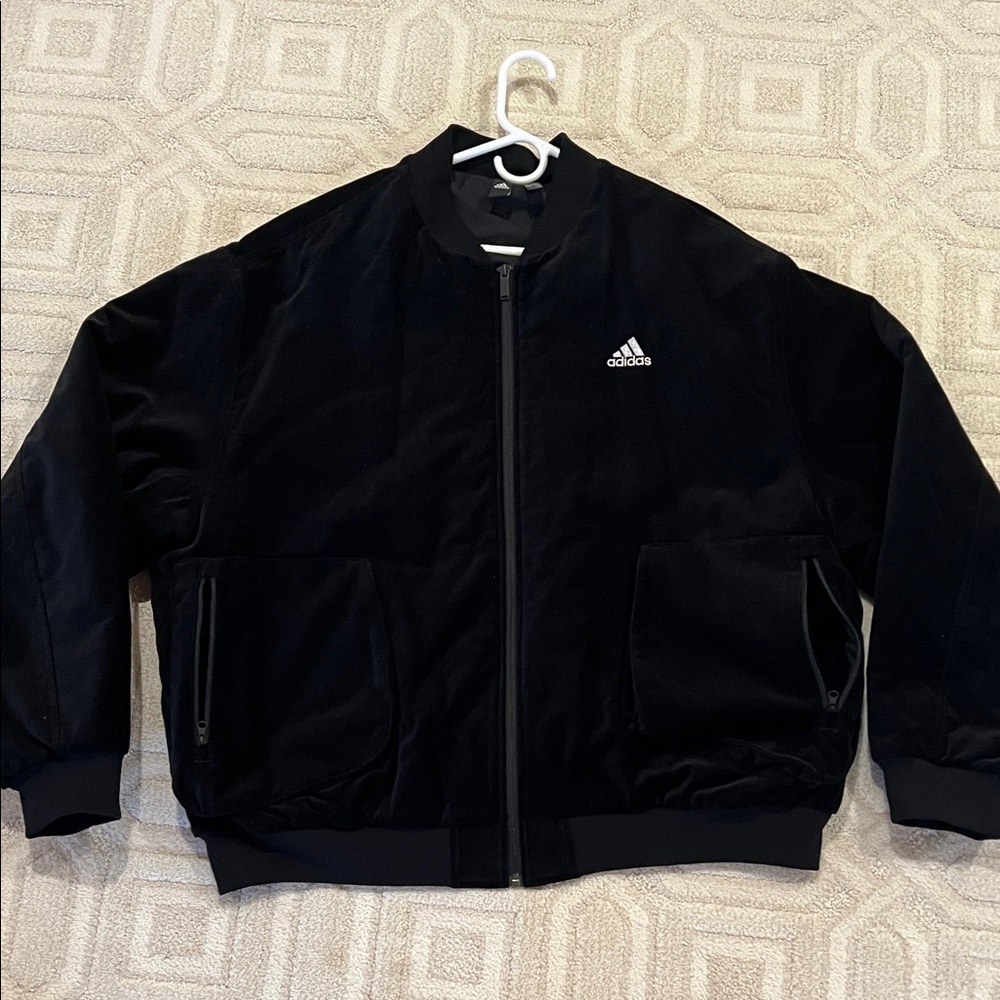NWOT Adidas Men's Black Bomber Jacket